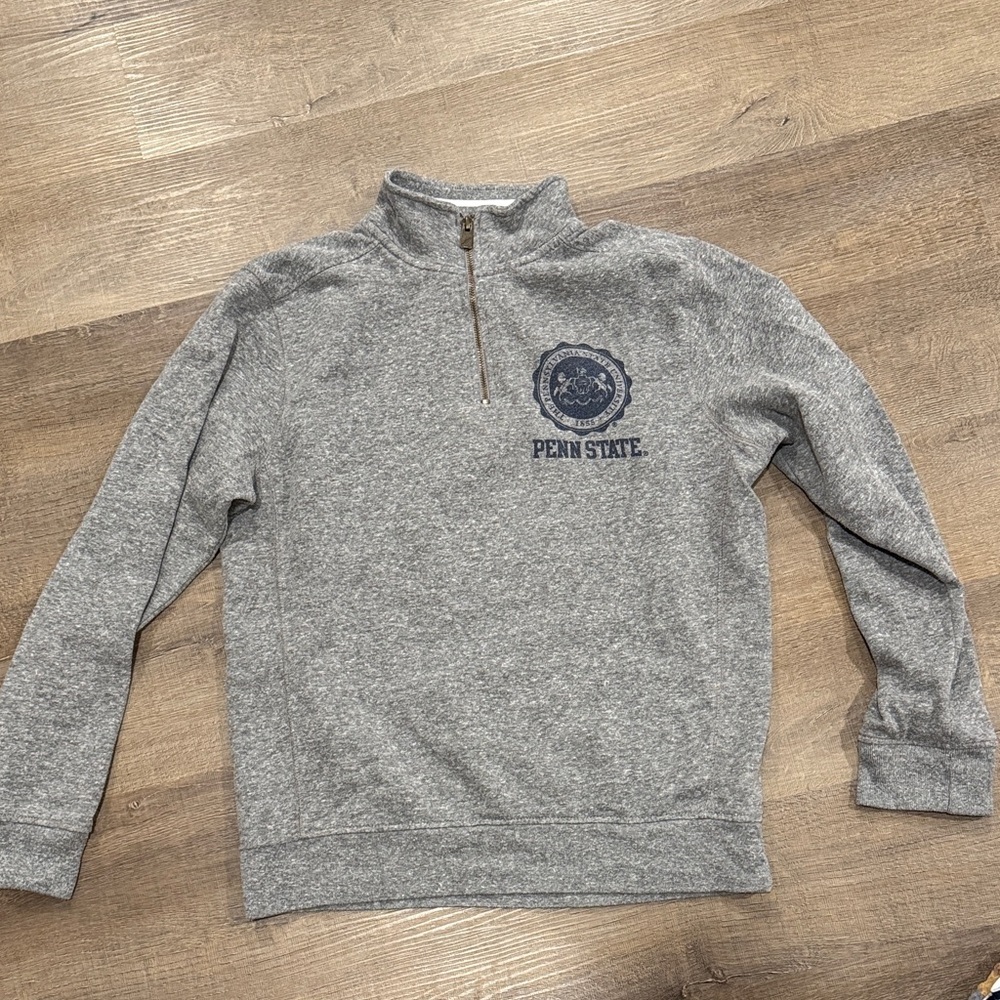 Gray Penn State Quarter Zip